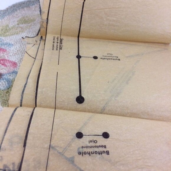 Vtg Butterick Pattern 7545 Trim Box Jacket Slim Fitted Skirt Cut 36" Bust 1950s - Picture 11 of 12